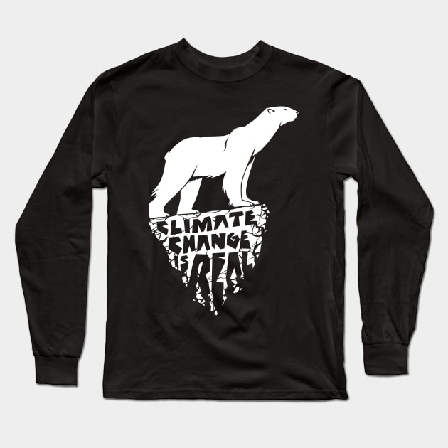 Climate Change Is Real Long Sleeve T-Shirt by kataszep